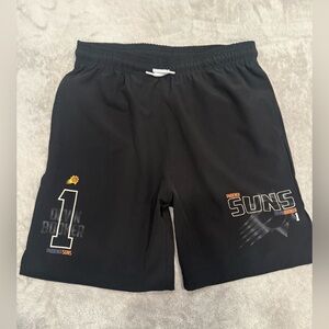 NBA Phoenix Suns Devin Booker #1 Boys Black Basketball Shorts Boys Sz 18-20